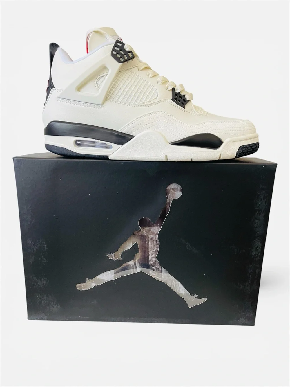 Air Jordan 4 Retro OG FC Off-White Basketball Sneakers MED TOP - Picture 3 of 10